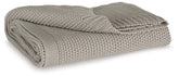 Hoover Furniture Outlet - Ashley Furniture - Gayelery Throw (Set of 3) - Throw (3/CS) / Gray - A1001085
