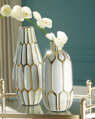Hoover Furniture Outlet - Ashley Furniture - Mohsen Vase (Set of 2) - Vase Set (Set of 2) - A2000135