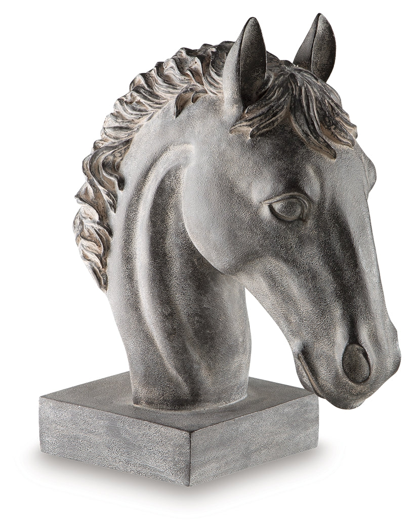 Hoover Furniture Outlet - Ashley Furniture - Carnlow Sculpture - Sculpture / Antique Black - A2000772
