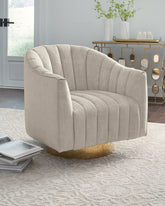 Hoover Furniture Outlet - Ashley Furniture - Penzlin Accent Chair - Swivel Accent Chair - A3000241