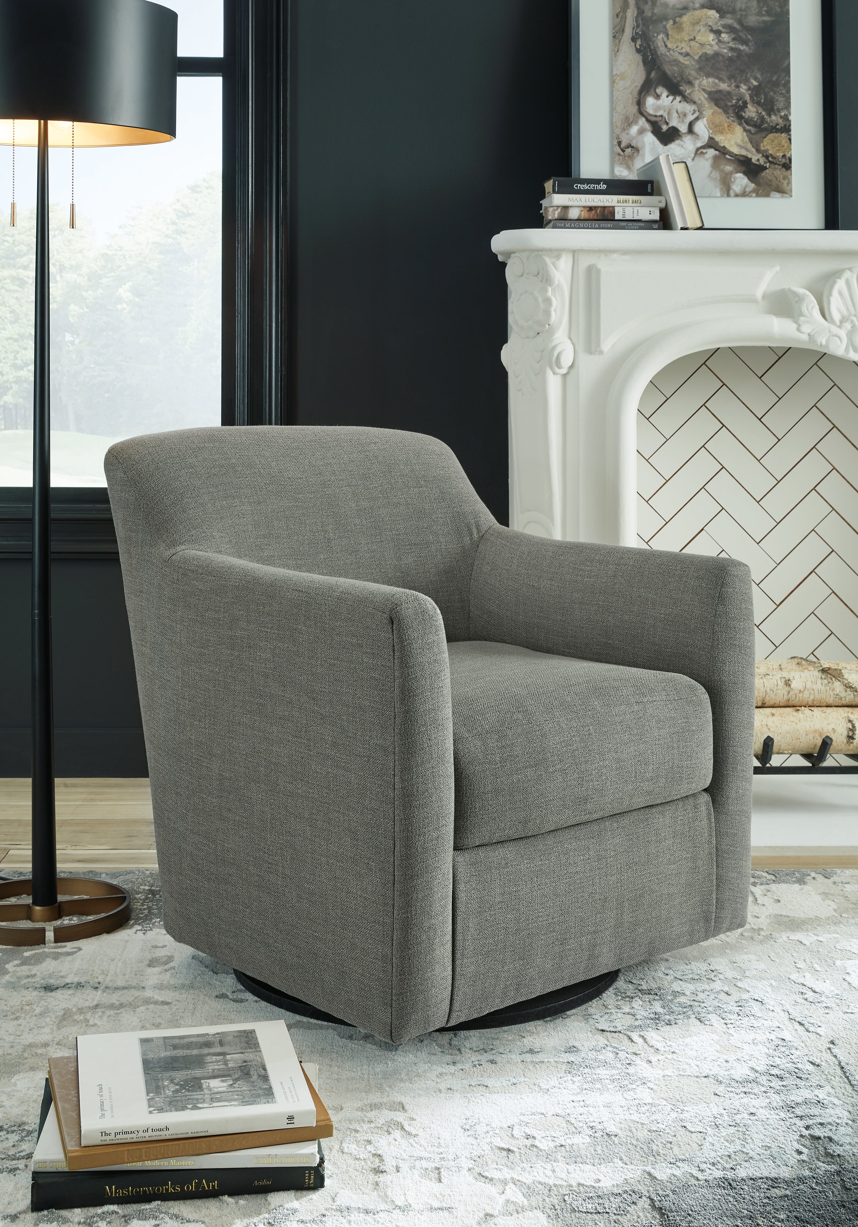 Hoover Furniture Outlet - Ashley Furniture - Bradney Swivel Accent Chair - Swivel Accent Chair - A3000326