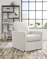 Hoover Furniture Outlet - Ashley Furniture - Nenana Next-Gen Nuvella Swivel Glider Accent Chair - Swivel Glider Accent Chair - A3000644