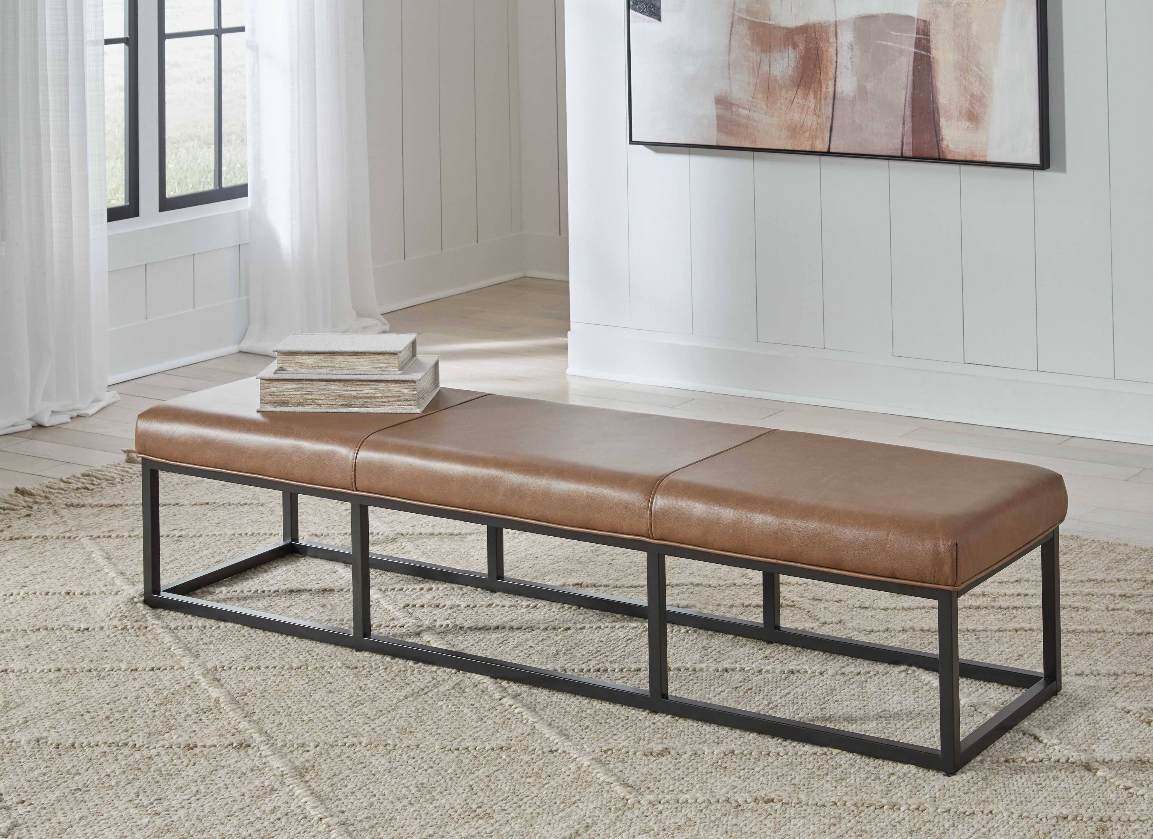 Hoover Furniture Outlet - Ashley Furniture - Joston Accent Bench - Accent Bench - A3000693
