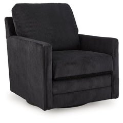 Hoover Furniture Outlet - Ashley Furniture - Icaman Swivel Accent Chair - Swivel Accent Chair / Onyx - A3000726