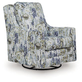 Hoover Furniture Outlet - Ashley Furniture - Dustinford Swivel Glider Accent Chair - Swivel Glider Accent Chair / Multi - A3000732