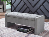 Hoover Furniture Outlet - Ashley Furniture - Akselman Storage Bench - Storage Bench - A3000744