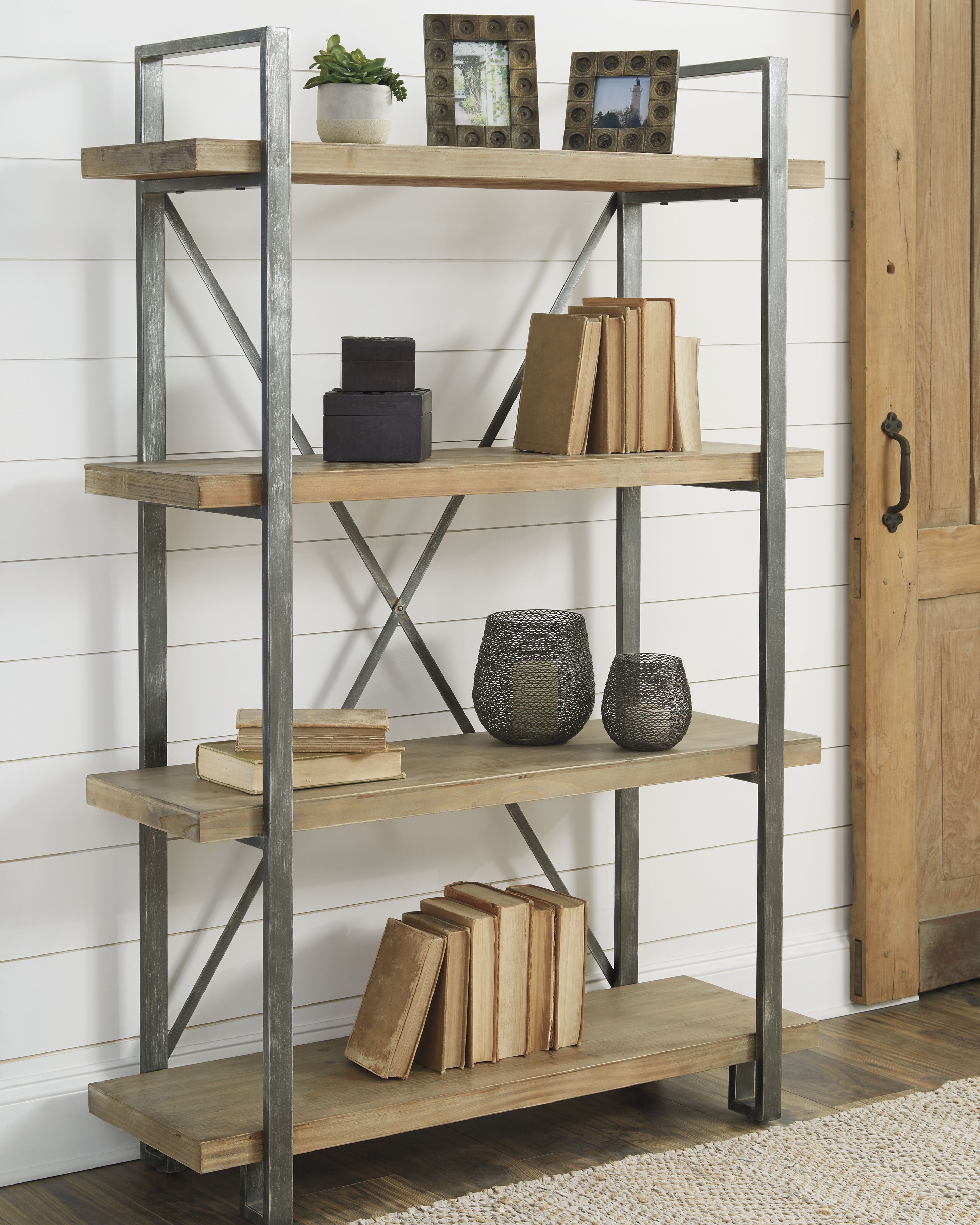 Hoover Furniture Outlet - Ashley Furniture - Forestmin Bookcase - Bookcase - A4000045