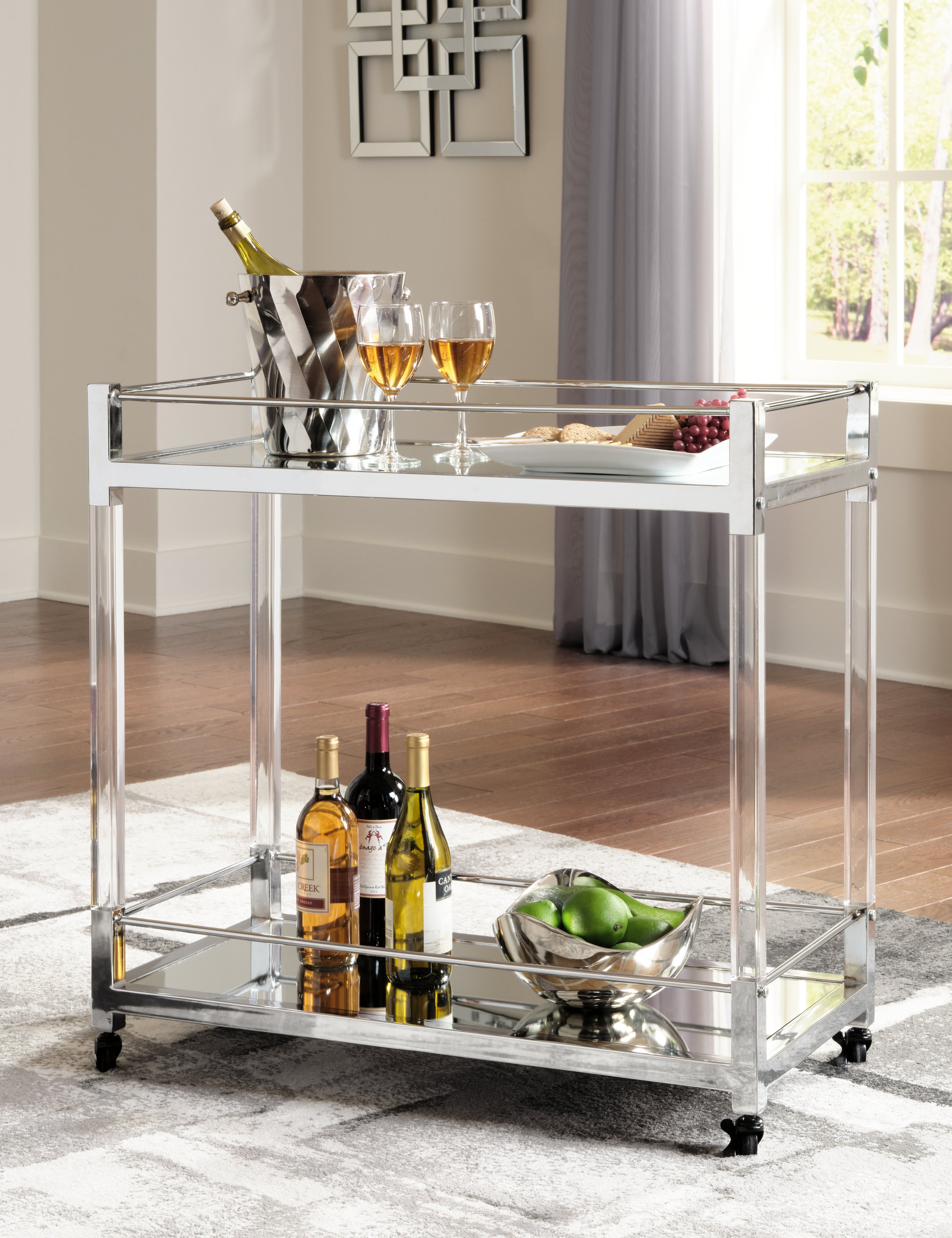 Hoover Furniture Outlet - Ashley Furniture - Chaseton Bar Cart - Bar Cart - A4000501