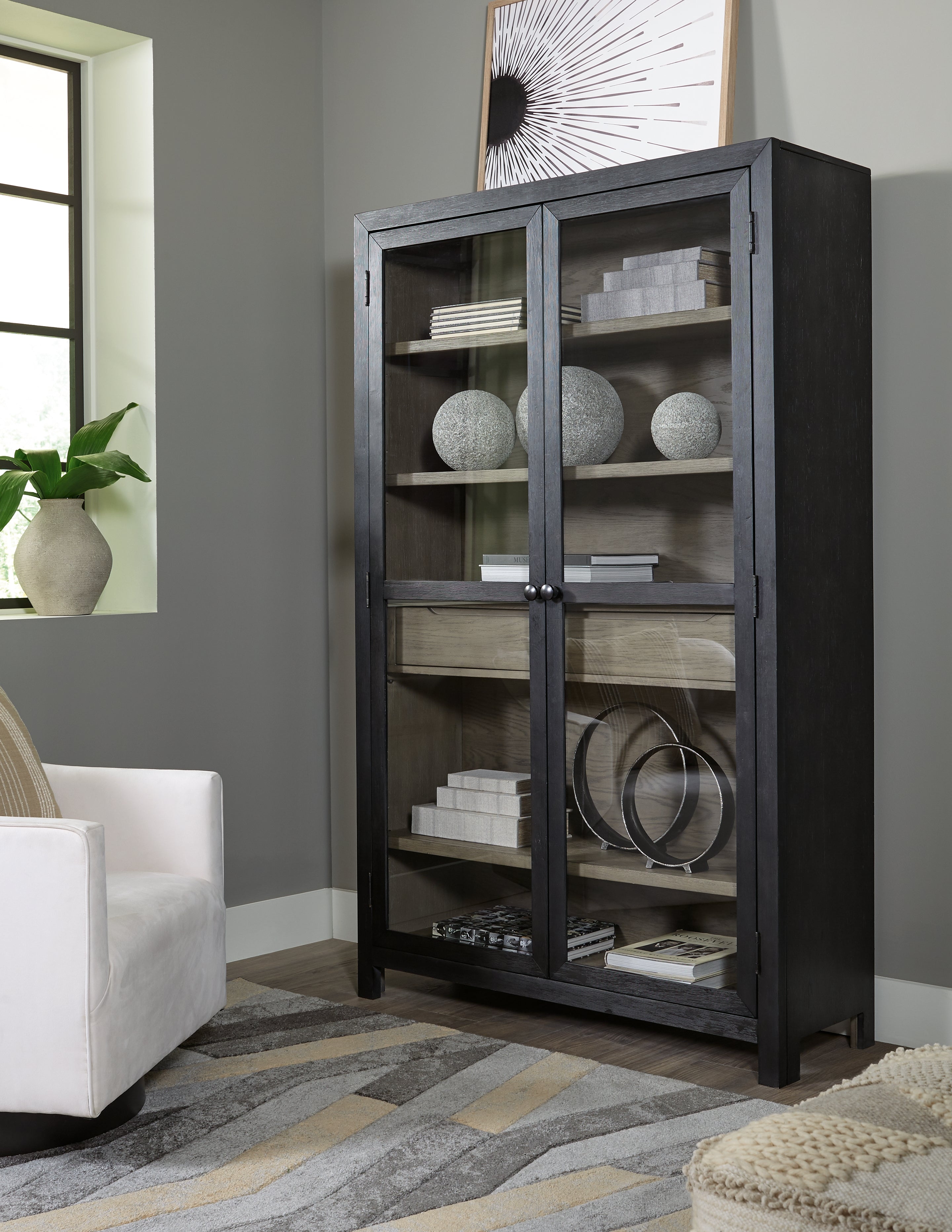 Hoover Furniture Outlet - Ashley Furniture - Lenston Accent Cabinet - Accent Cabinet - A4000507