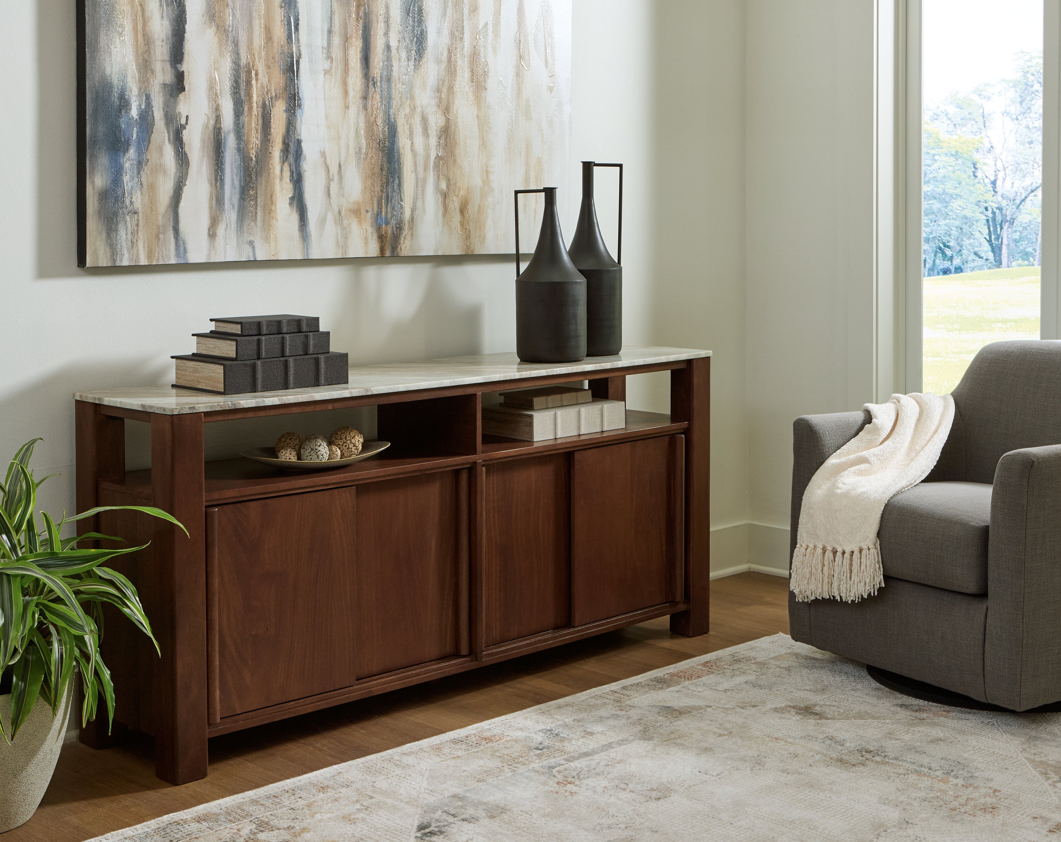 Hoover Furniture Outlet - Ashley Furniture - Tobinville Accent Cabinet - Accent Cabinet - A4000673