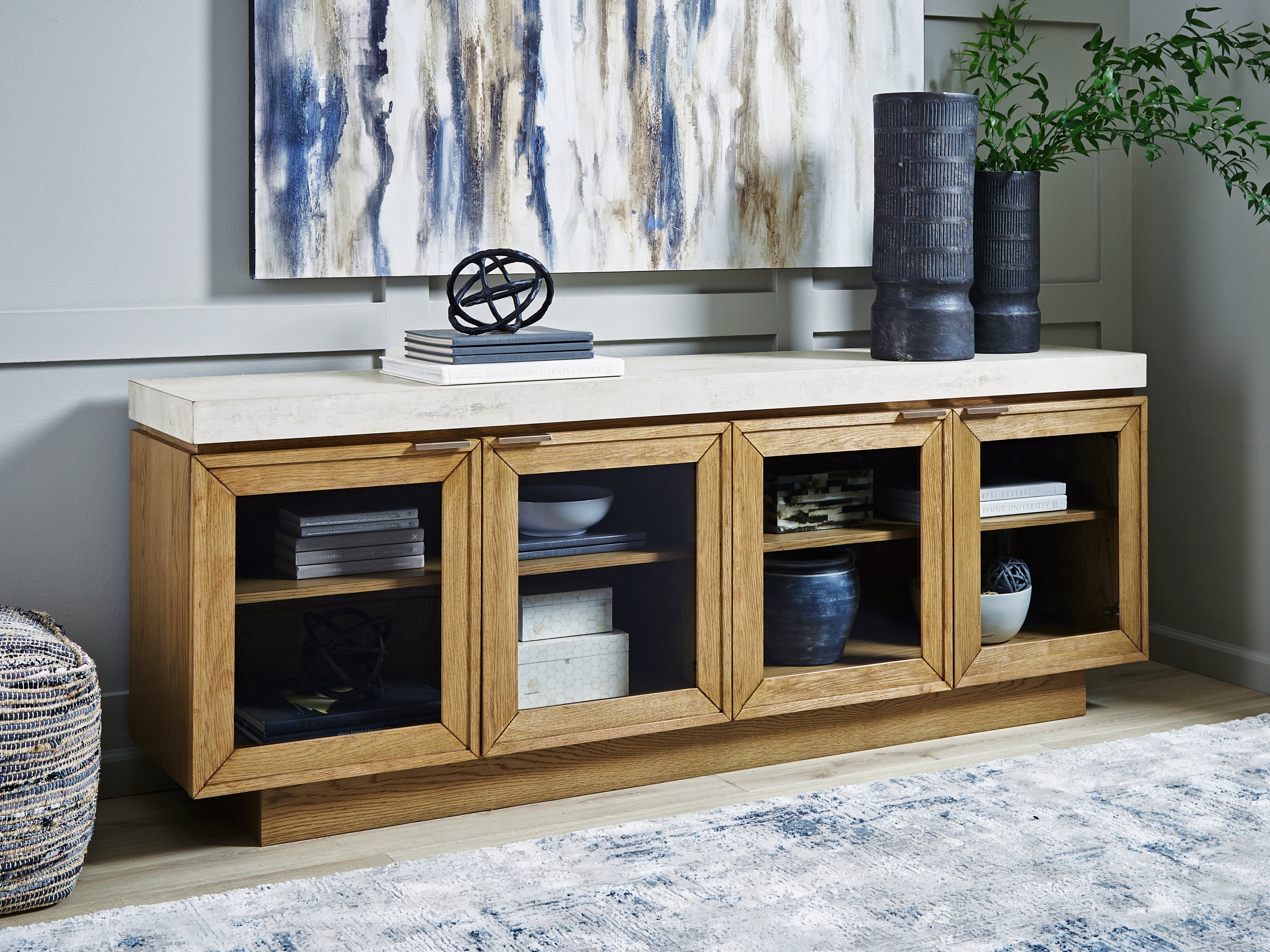 Hoover Furniture Outlet - Ashley Furniture - Adanworth Accent Cabinet - Accent Cabinet - A4000731
