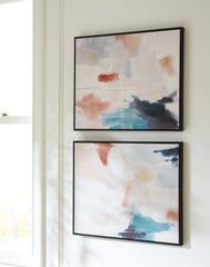 Hoover Furniture Outlet - Ashley Furniture - Caldish Wall Art (Set of 2) - Wall Art Set (Set of 2) - A8000415