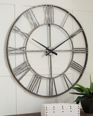Hoover Furniture Outlet - Ashley Furniture - Paquita Wall Clock - Wall Clock - A8010237