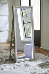 Hoover Furniture Outlet - Ashley Furniture - Evesen Floor Standing Mirror/Storage - Floor Standing Mirror/Storage - A8010380