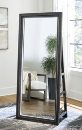 Hoover Furniture Outlet - Ashley Furniture - Evesen Floor Standing Mirror/Storage - Floor Standing Mirror/Storage - A8010384