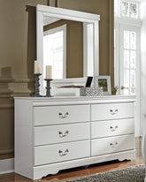 Hoover Furniture Outlet - Ashley Furniture - Anarasia Dresser and Mirror - Dresser and Mirror - B129B3