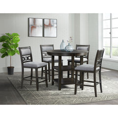 Amherst Counter Table w/Wood Leg Dark Finish – SKU DAH550CT | Elements