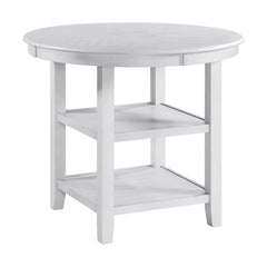 Amherst Counter Table w/Wood Leg White Finish
