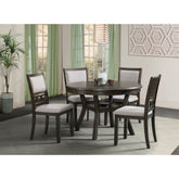 Amherst Dining Side Chair W/Fabric Cushion Dark Finish (2 Per Pack) – SKU DAH500SC | Elements