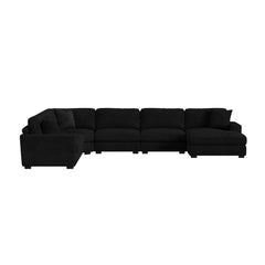 Arizona Modular Wedge with 1 pillow 20" in Steno Black