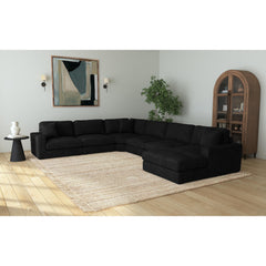 Arizona Modular Wedge with 1 pillow 20" in Steno Black – SKU U-8540-9446-210 | Elements