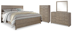 Hoover Furniture Outlet - Ashley Furniture - Culverbach King Panel Bed, Dresser, Mirror and Chest - King Panel Bed, Dresser, Mirror and Chest - B070B30