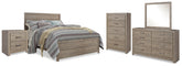 Hoover Furniture Outlet - Ashley Furniture - Culverbach Queen Panel Bed, Dresser, Mirror, Chest and 2 Nightstands - Queen Panel Bed, Dresser, Mirror, Chest and 2 Nightstands - B070B20