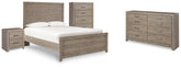 Hoover Furniture Outlet - Ashley Furniture - Culverbach Full Panel Bed, Dresser, Chest and Nightstand - Full Panel Bed, Dresser, Chest and Nightstand - B070B18