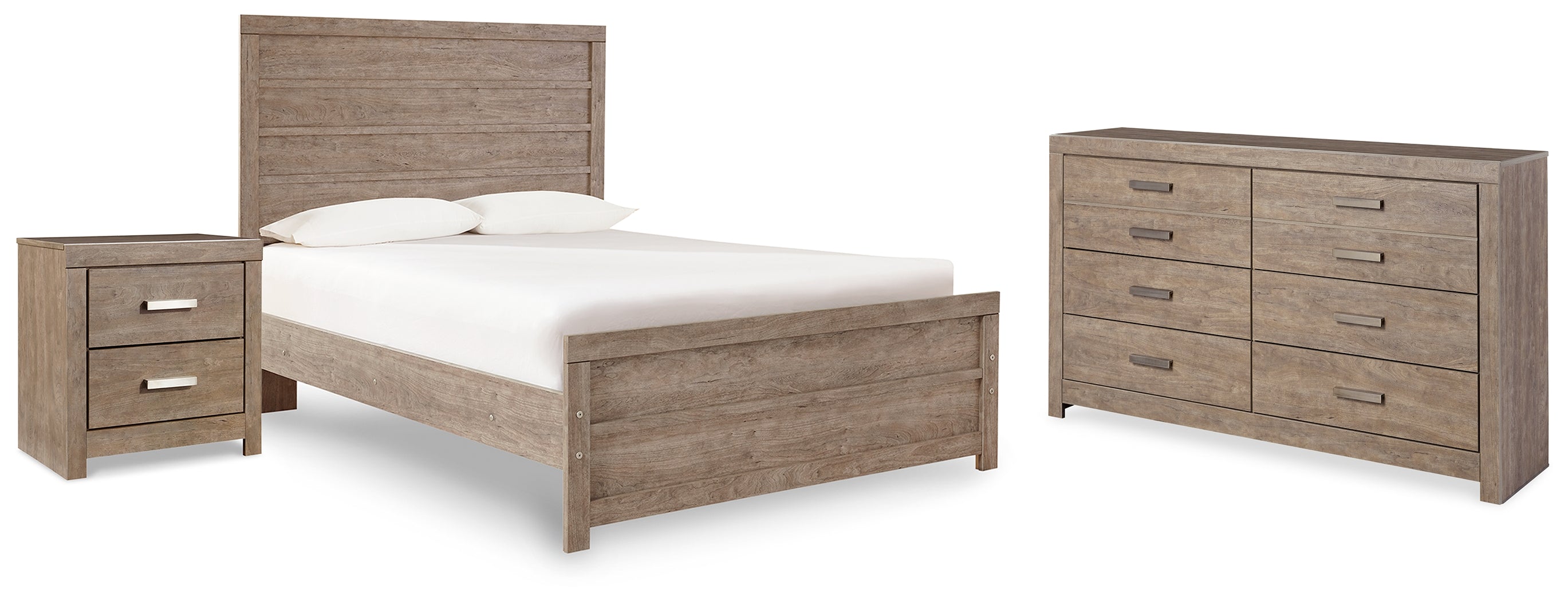 Hoover Furniture Outlet - Ashley Furniture - Culverbach Full Panel Bed, Dresser and Nightstand - Full Panel Bed, Dresser and Nightstand - B070B29