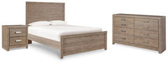 Hoover Furniture Outlet - Ashley Furniture - Culverbach Full Panel Bed, Dresser and Nightstand - Full Panel Bed, Dresser and Nightstand - B070B29