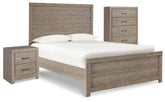 Hoover Furniture Outlet - Ashley Furniture - Culverbach Full Panel Bed with Chest of Drawers and Nightstand - Full Panel Bed with Chest of Drawers and Nightstand - B070B12