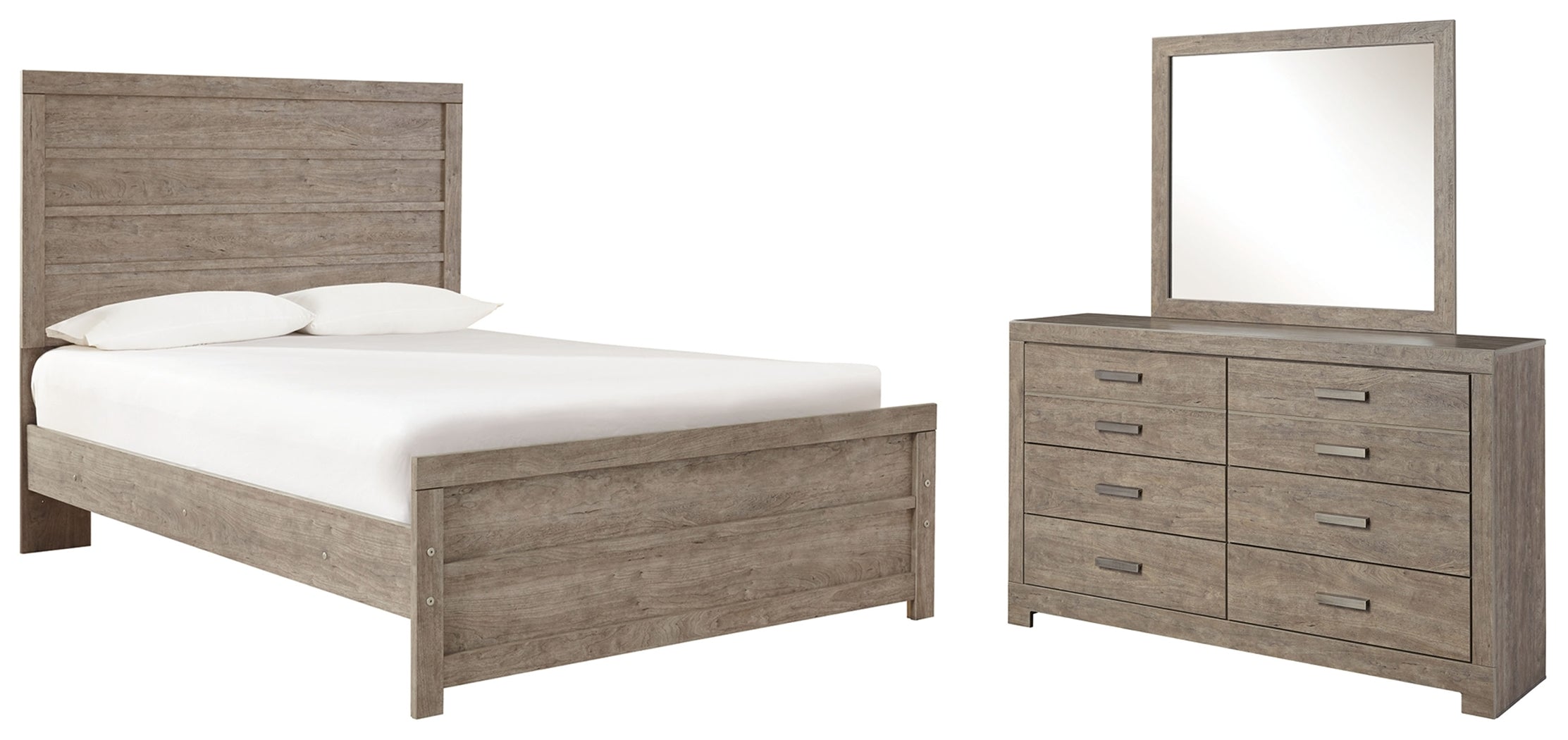 Hoover Furniture Outlet - Ashley Furniture - Culverbach Full Panel Bed, Dresser and Mirror - Full Panel Bed, Dresser and Mirror - B070B6
