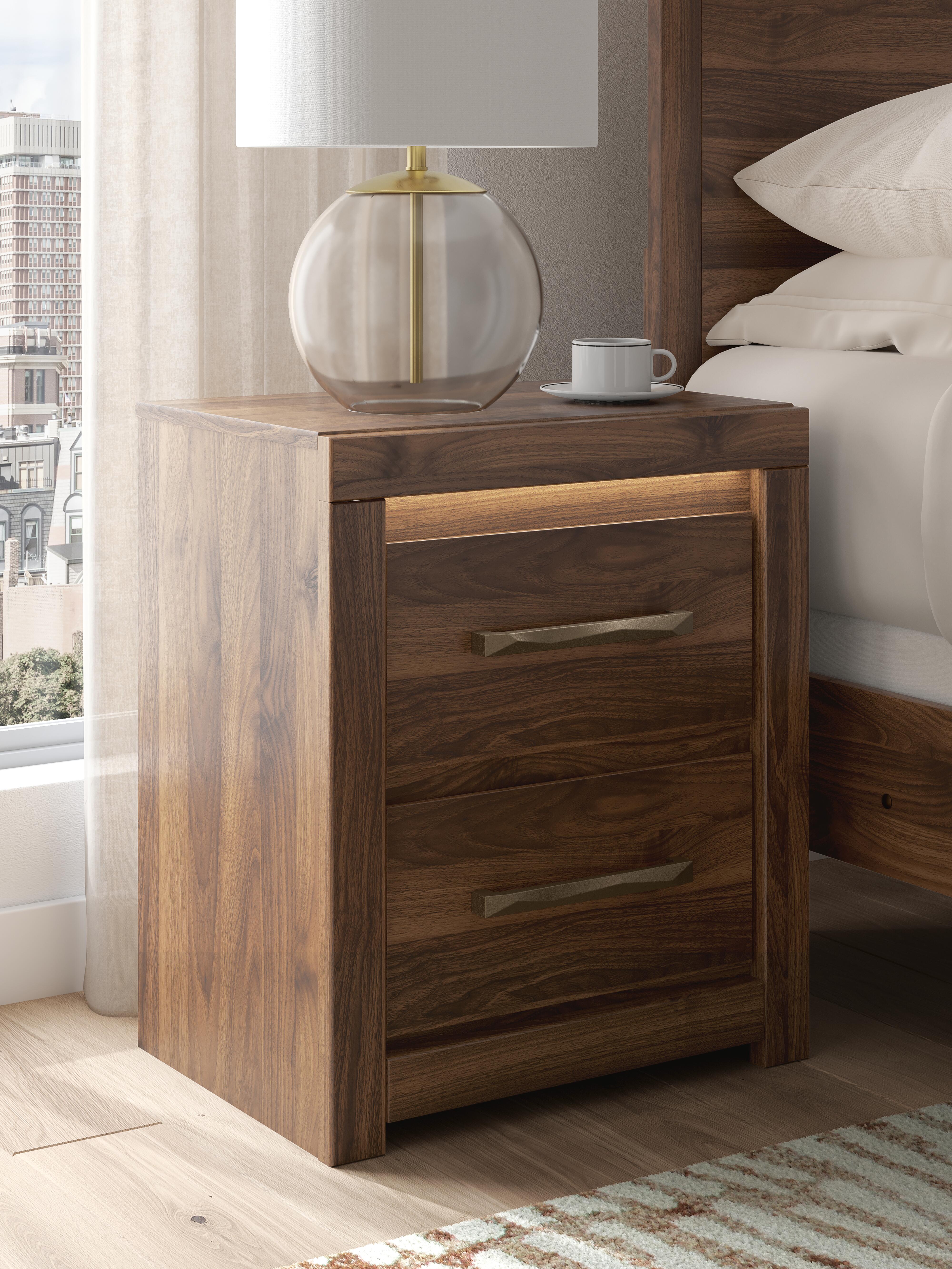 Hoover Furniture Outlet - Ashley Furniture - Janfyn Nightstand - Two Drawer Night Stand - PCB1010-92