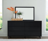 Hoover Furniture Outlet - Ashley Furniture - Danziar Dresser and Mirror - Dresser and Mirror - B1013B11