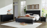 Hoover Furniture Outlet - Ashley Furniture - Danziar King Panel Bed, Dresser and Nightstand - King Panel Bed, Dresser and Nightstand - B1013B13