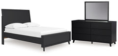 Hoover Furniture Outlet - Ashley Furniture - Danziar Full Panel Platform Bed, Dresser and Mirror - Full Panel Platform Bed, Dresser and Mirror - B1013B22