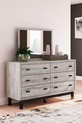 Hoover Furniture Outlet - Ashley Furniture - Vessalli Dresser and Mirror - Dresser and Mirror - B1036B1