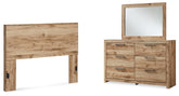 Hoover Furniture Outlet - Ashley Furniture - Hyanna Queen Panel Headboard, Dresser and Mirror - Queen Panel Headboard, Dresser and Mirror - B1050B54