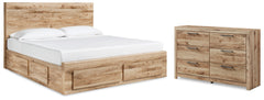 Hoover Furniture Outlet - Ashley Furniture - Hyanna King Panel Storage Bed and Dresser - King Panel Storage Bed and Dresser - B1050B67