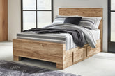Hoover Furniture Outlet - Ashley Furniture - Hyanna Full Panel Bed with 2 Side Storage - Full Panel Bed with 2 Side Storage - B1050B29