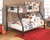 Hoover Furniture Outlet - Ashley Furniture - Dinsmore Twin over Full Bunk Bed with Mattresses - Twin over Full Bunk Bed with Mattresses - B106B10