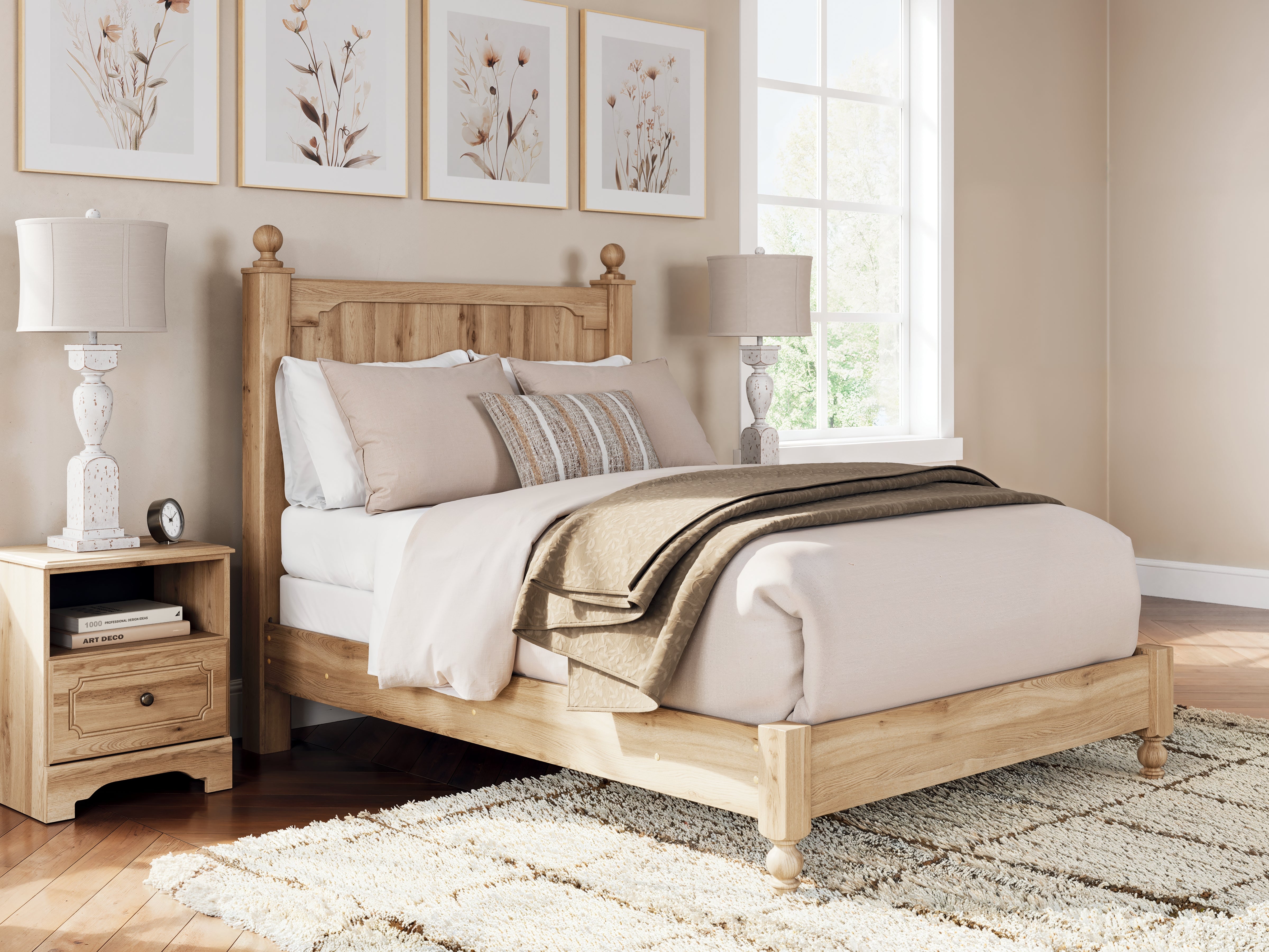 Hoover Furniture Outlet - Ashley Furniture - Aleaport Full Panel Bed - Full Panel Bed - PCB1075B4