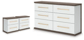 Hoover Furniture Outlet - Ashley Furniture - Kendanport Dresser and 2 Nightstands - Dresser and 2 Nightstands - PCB1108B15