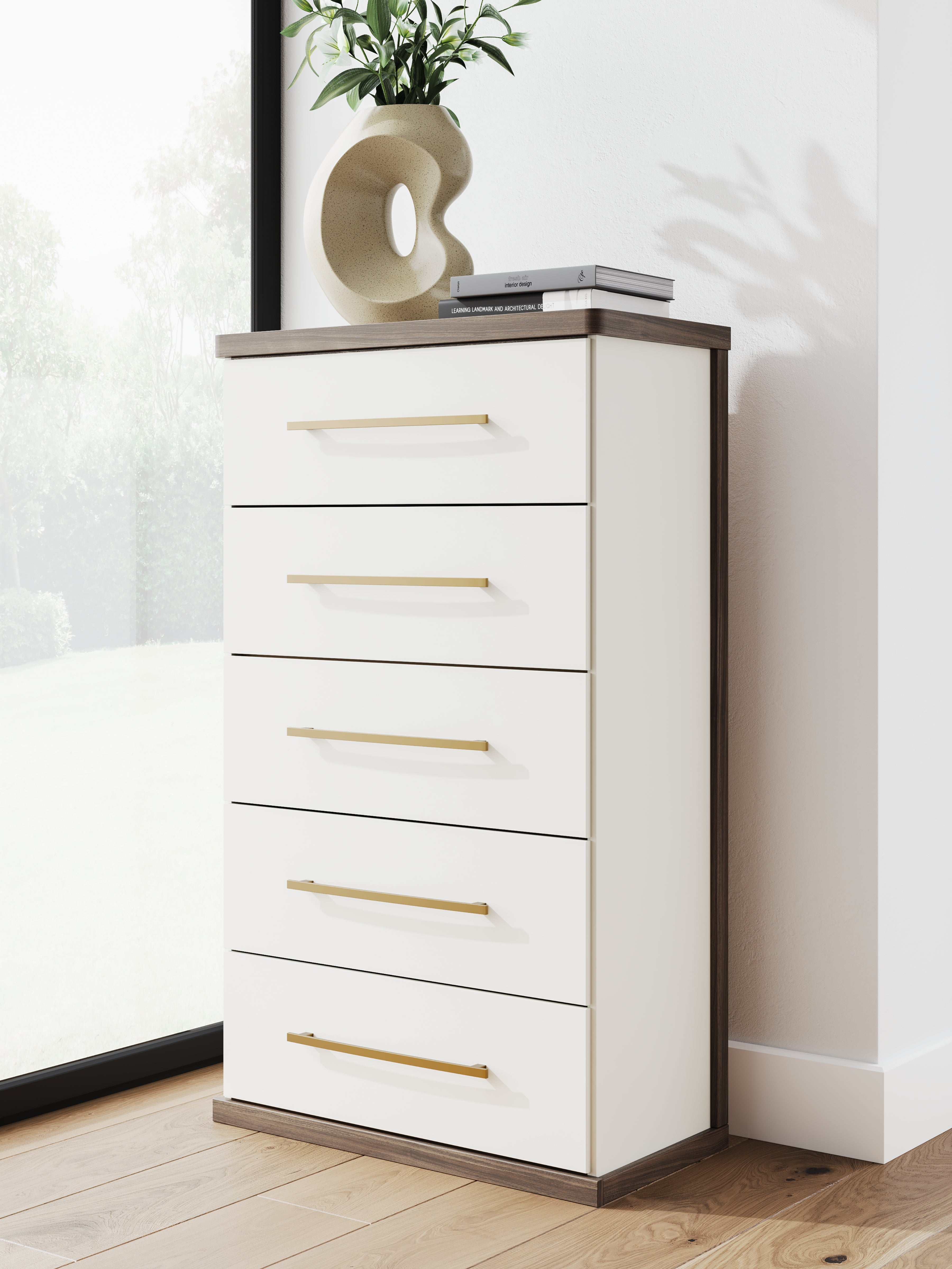 Hoover Furniture Outlet - Ashley Furniture - Kendanport Chest of Drawers - Five Drawer Chest - PCB1108-46