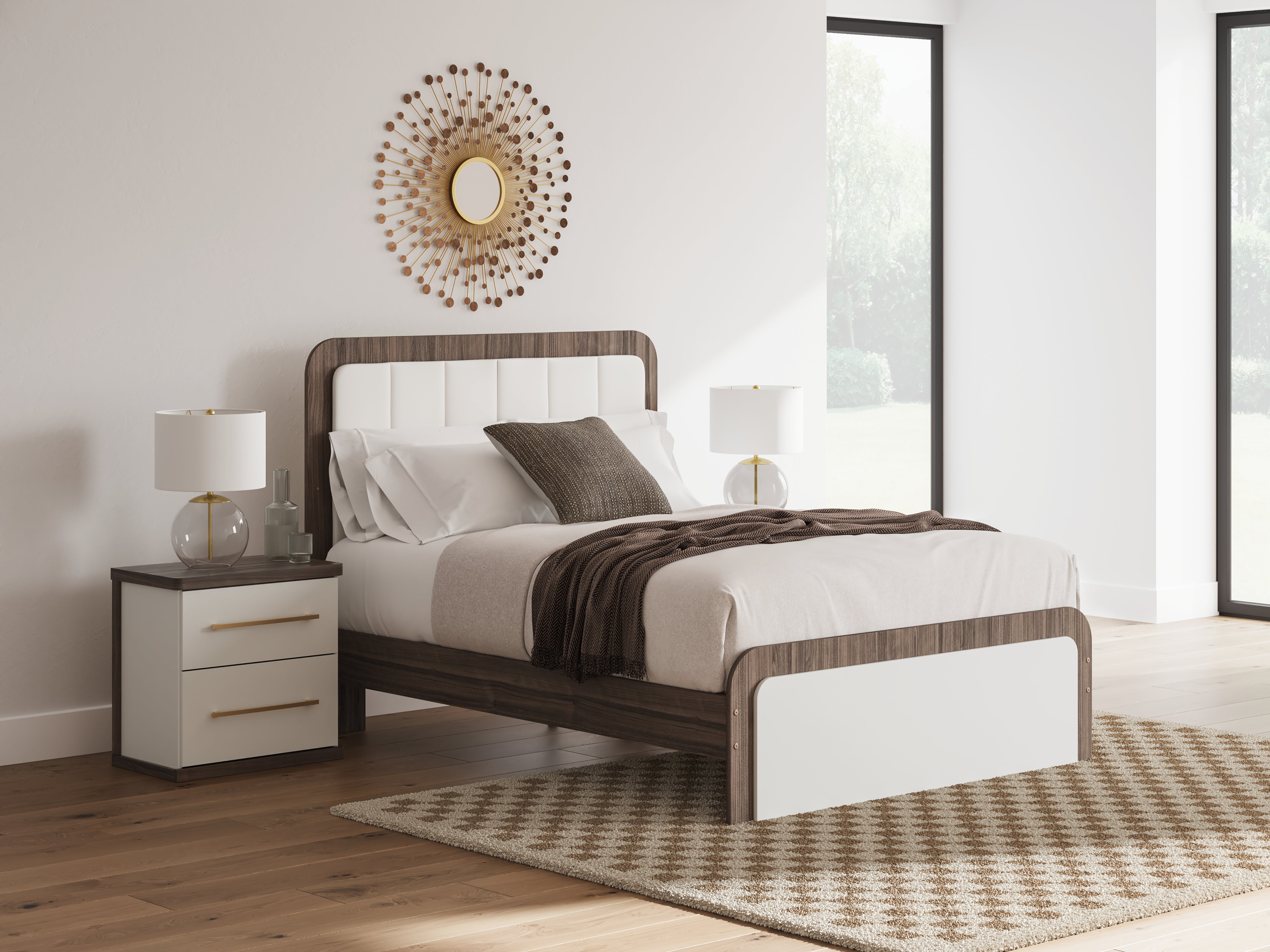 Hoover Furniture Outlet - Ashley Furniture - Kendanport Queen Upholstered Bed - Queen Upholstered Bed - PCB1108B7