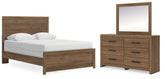 Hoover Furniture Outlet - Ashley Furniture - Broachmyn Queen Panel Bed, Dresser and Mirror - Queen Panel Bed, Dresser and Mirror - PCB1116B3