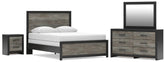 Hoover Furniture Outlet - Ashley Furniture - Broachmyn Queen Panel Bed, Dresser, Mirror and Nightstand - Queen Panel Bed, Dresser, Mirror and Nightstand - PCB1118B27