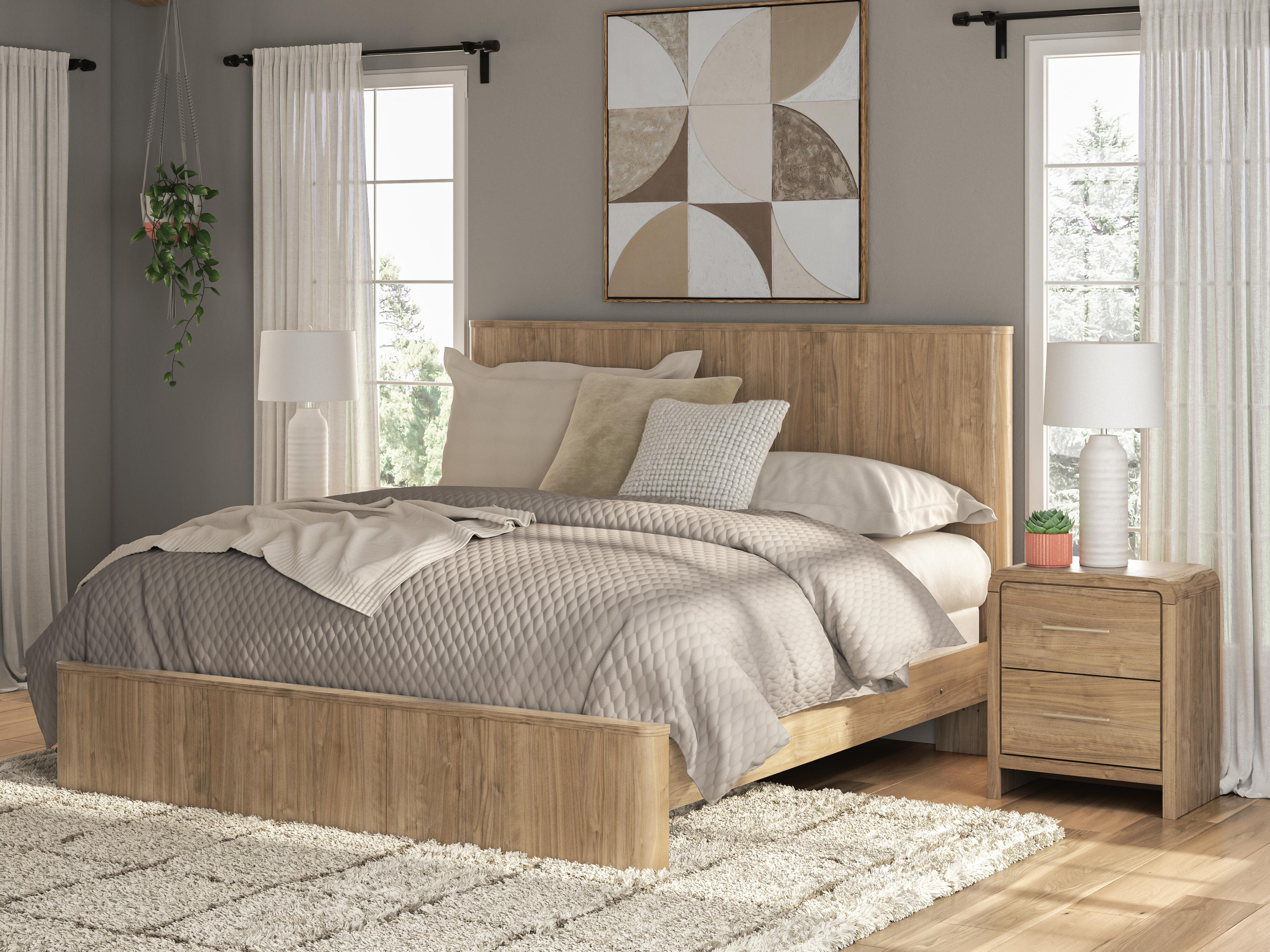 Hoover Furniture Outlet - Ashley Furniture - Gramburg King Panel Bed - King Panel Bed - PCB1121B16