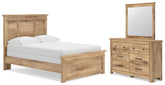 Hoover Furniture Outlet - Ashley Furniture - Makidern Full Panel Bed, Dresser and Mirror - Full Panel Bed, Dresser and Mirror - PCB1170B21