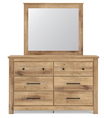 Makidern Twin Panel Bed, Dresser and Mirror